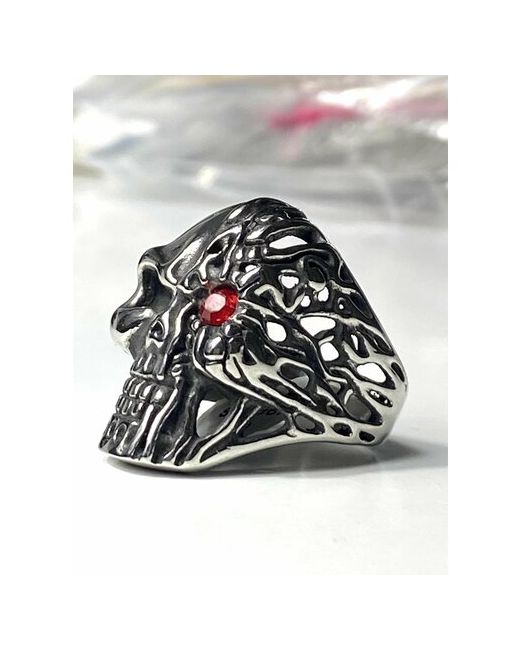 Florento кольцо перстень череп с красным глазом