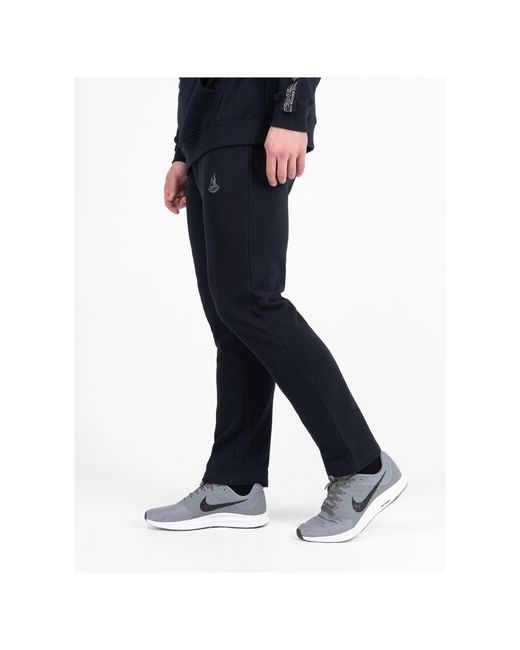 Великоросс Спортивные штаны тёмно-синего цвета без лампасов манжета. Плотный футер размер 40