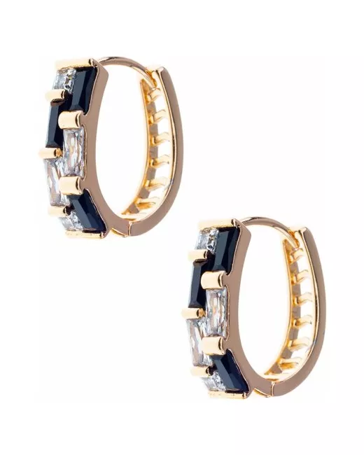 Xuping Jewelry Серьги кольца с фианитами бижутерия под золото подарок любимой