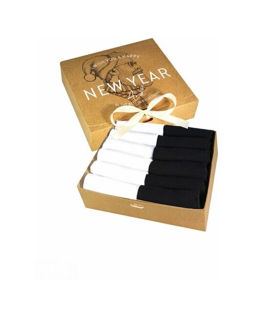 Status Носки Новый Год укороченные в сетку 12 пар черный размер 25
