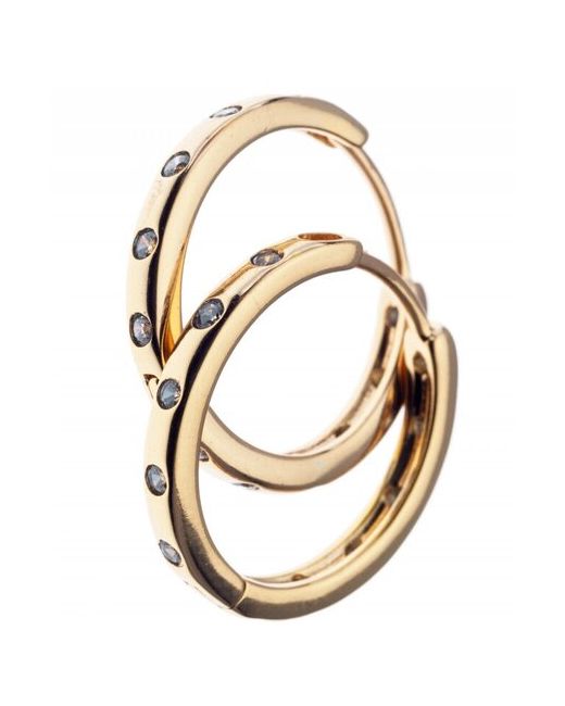 Xuping Jewelry Серьги кольца под золото с фианитами бижутерия украшения для сережки колечки