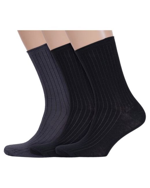 Альтаир Комплект из 3 пар носков с ослабленной резинкой микс 2 размер 29 43-