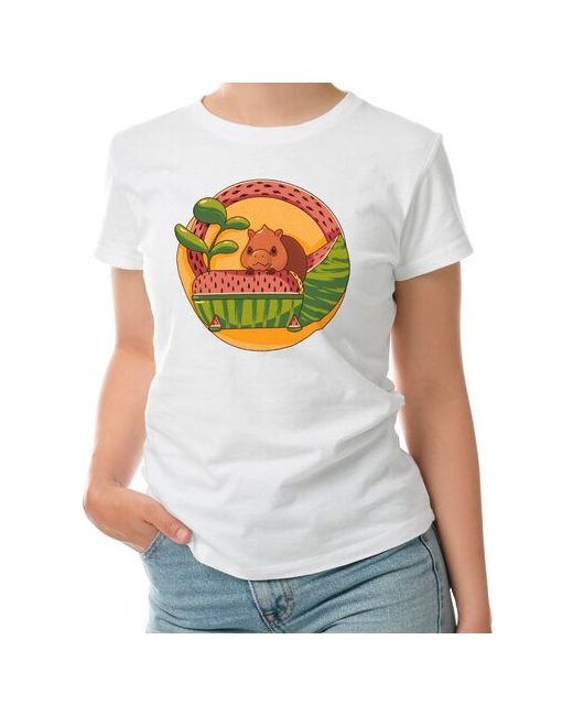 Roly футболка Летняя капибара с арбузом M