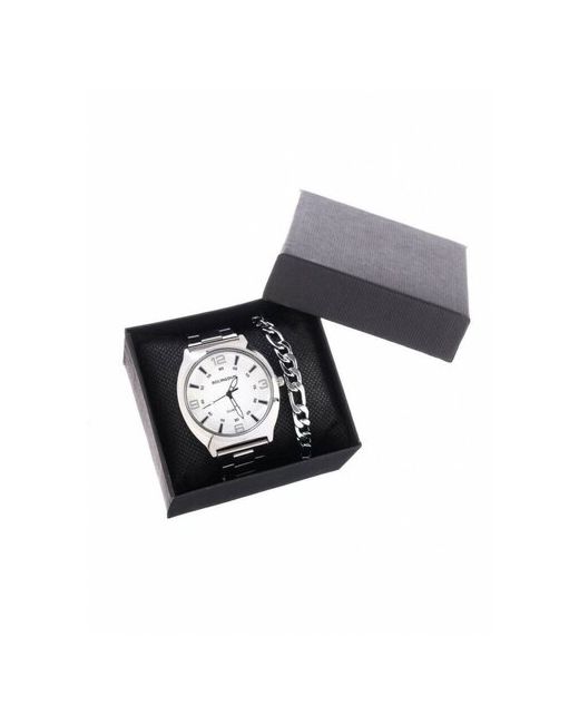 Bolingdun Подарочный набор 2 в 1 наручные часы d4.2 см браслет