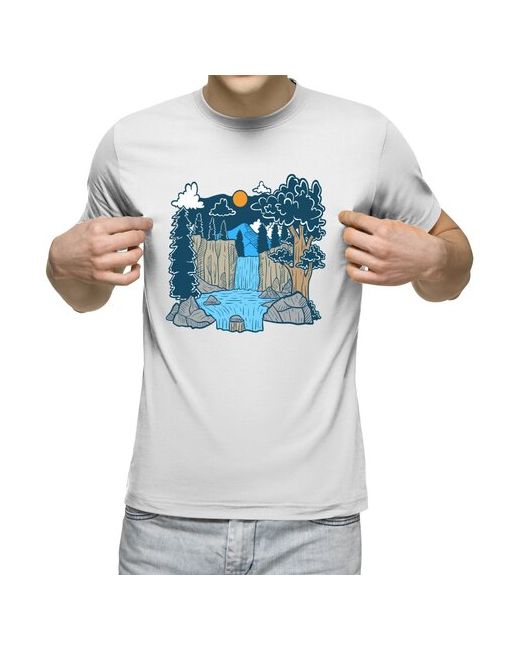 US Basic футболка Бурный водопад S