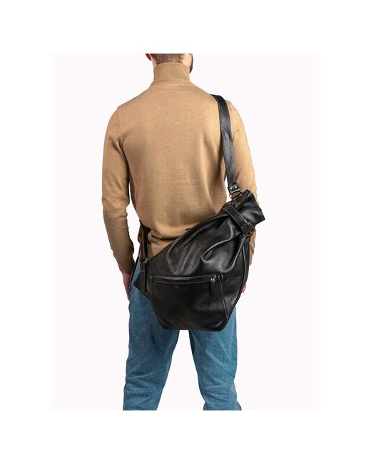 Шорный Пони Рюкзак однолямочный сумка-мешок торба и из натуральной кожи ручной работы