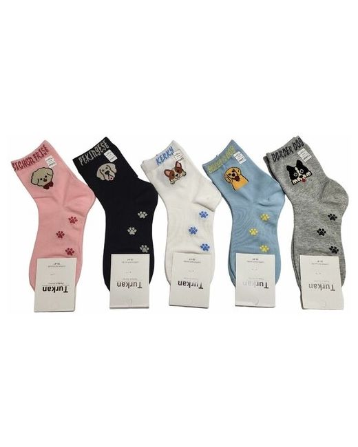 Turkan Комплект женских носков средние разноцветные 5 пар размер