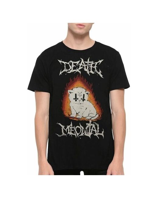 Dream Shirts Футболка DreamShirts Death Metal и Котик Черная XL
