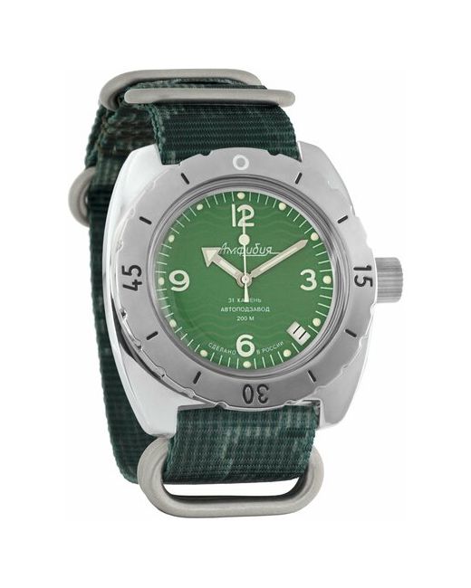 Восток наручные часы Амфибия 150348-digitalgreen нейлон камо цифровой