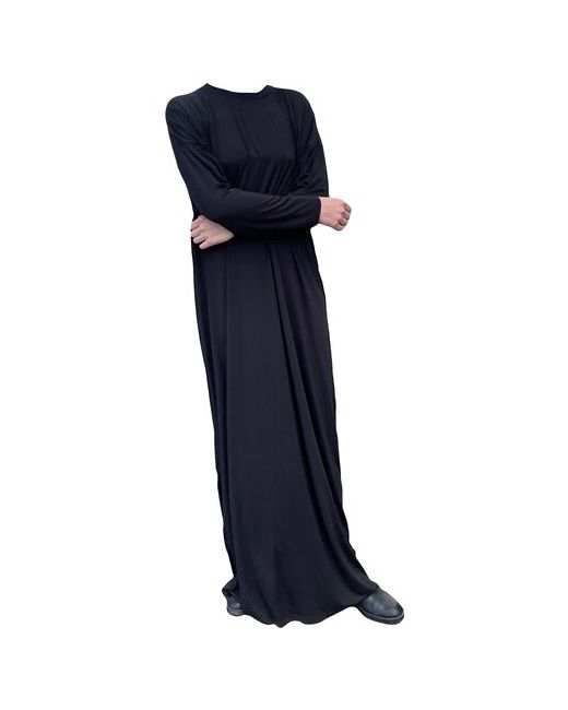 ИП Соложенко Мария Борисовна Платье оверсайз черное длинное в пол базовое Мусульманское платье Исламское для беременных