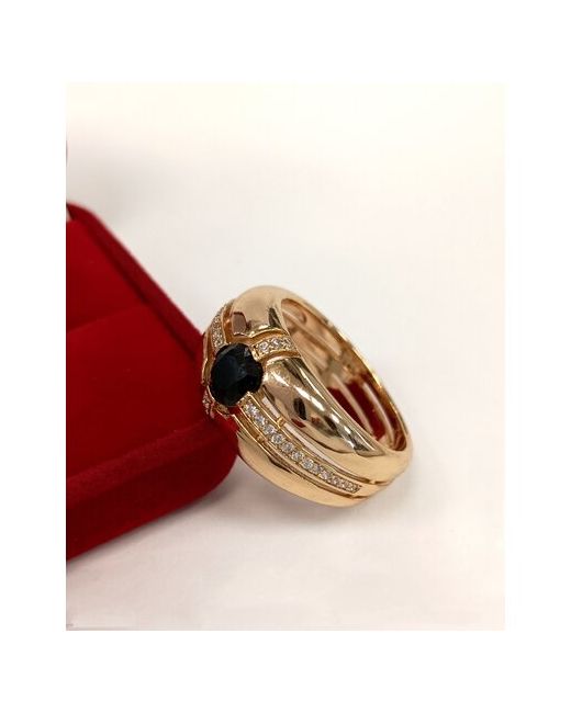 Xuping Jewelry Кольцо 23 размер широкое под золото