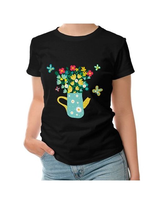 Roly футболка Букет цветов в чайнике S