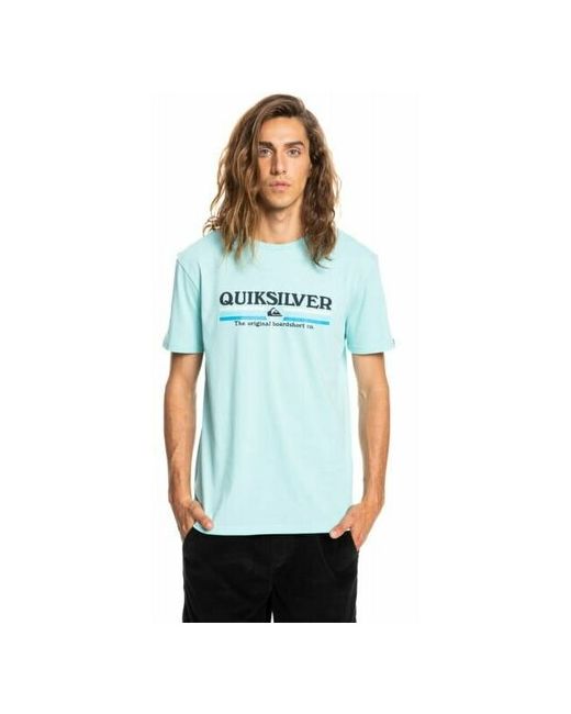 Quiksilver Футболка Lined Up Angel Blue Размер S