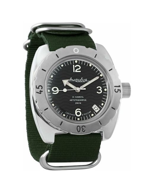 Восток наручные часы Амфибия 150344-green нейлон