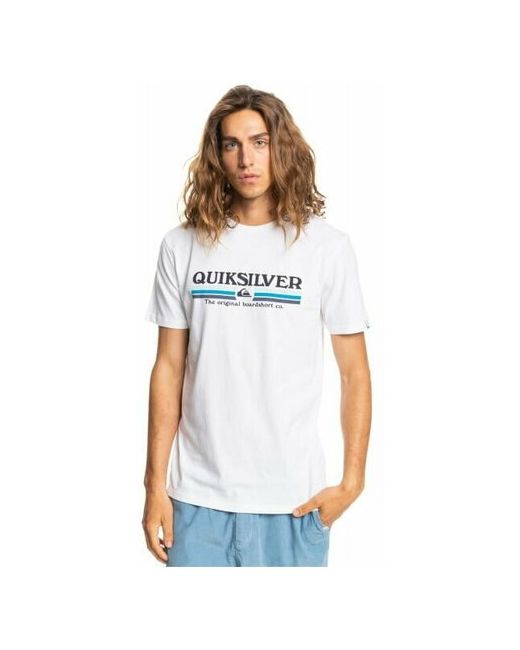 Quiksilver Футболка Lined Up White Размер S