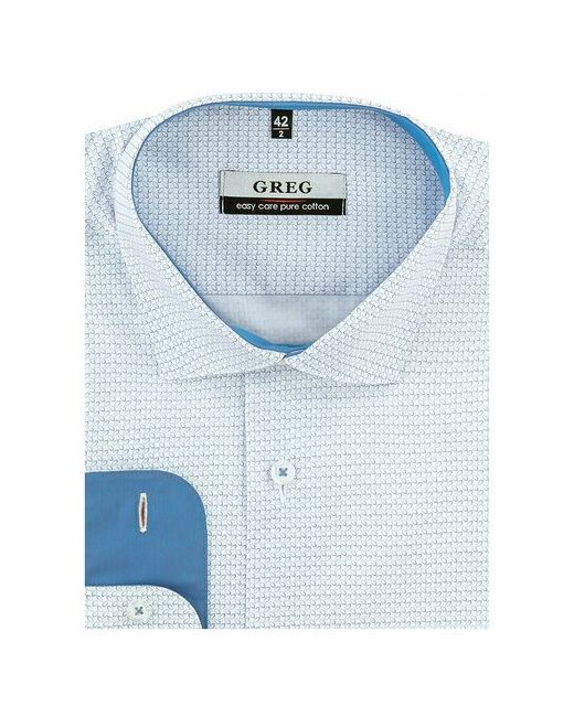 Greg Рубашка длинный рукав 123/131/688/Z/1 Полуприталенный силуэт Regular fit рост 174-184 размер ворота 44