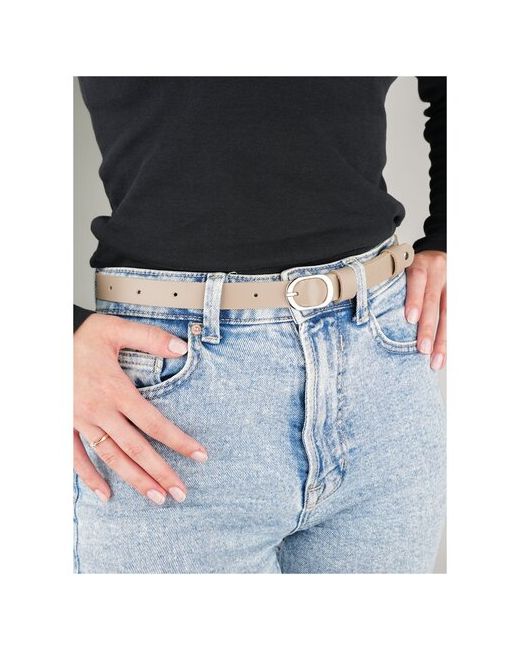 Yuzhanini Goods Ремень кожаный Slim Model. Для джинс брюк или платья. Ремешок тонкий из натуральной кожи.