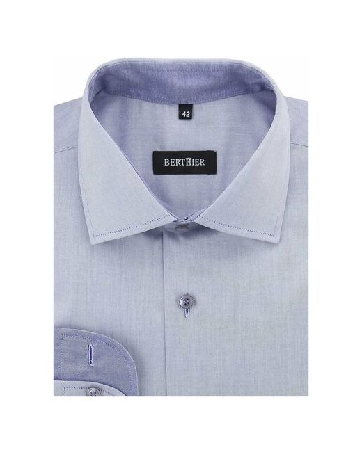 Berthier Рубашка длинный рукав TWIST-472011 Fit-M0 Полуприталенный силуэт Regular fit рост 174-184 размер ворота 40