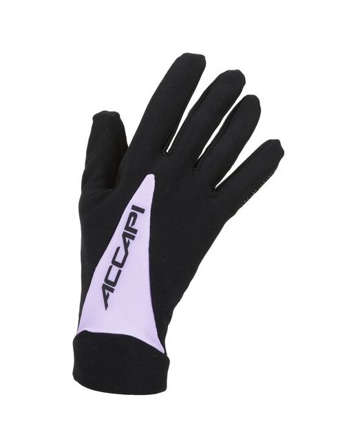 Accapi Перчатки велосипедные Cycling Gloves Patch Black/Lilac USXS/S