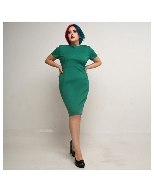 She lover Зеленое деловое платье