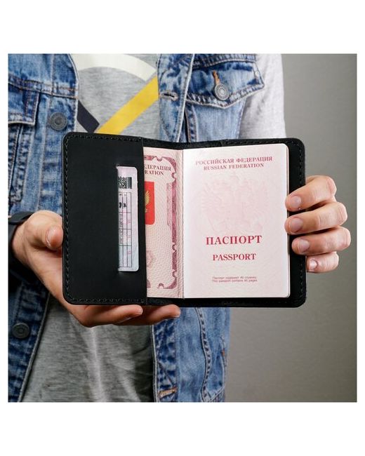 Yuzhanini Goods Обложка на паспорт Classic ручной работы из натуральной кожи для паспорта карт.