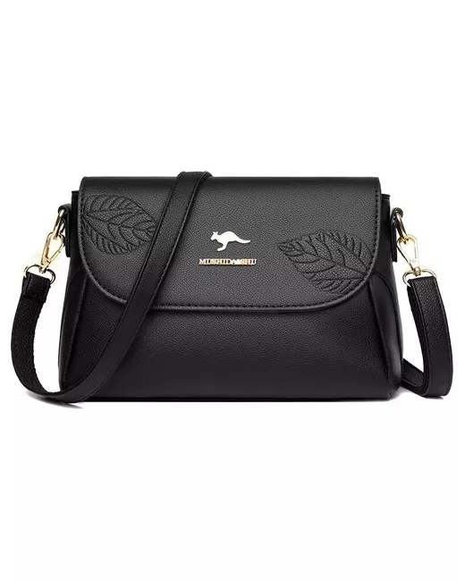MushiDaishu Женская сумка кросс-боди черная модель L.