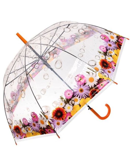 Ultramarine Зонт зонт трость Цветы 8 спиц купол 80см длина в сложенном виде 82см