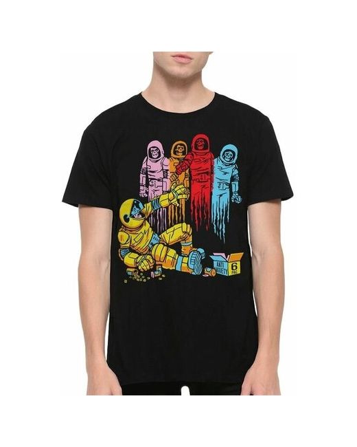 Dream Shirts Футболка Pacman Пакман Скелеты Among Us Черная XL