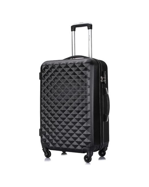 L'Case Чемодан на колесах Lcase Phatthaya. Большой L АВС пластик. дорожный чемодан колесиках для путешествий и поездок.