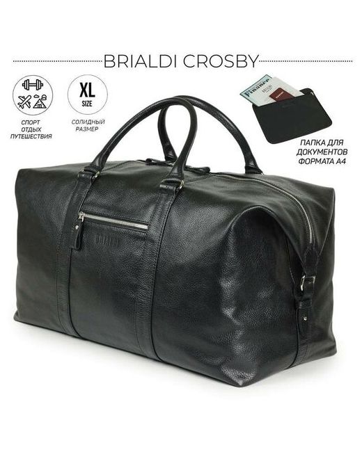 Brialdi Дорожно-спортивная сумка Crosby Кросби relief black