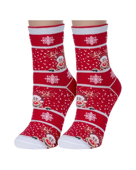 Красная Ветка Комплект из 2 пар женских носков с-1444 размер 23-25