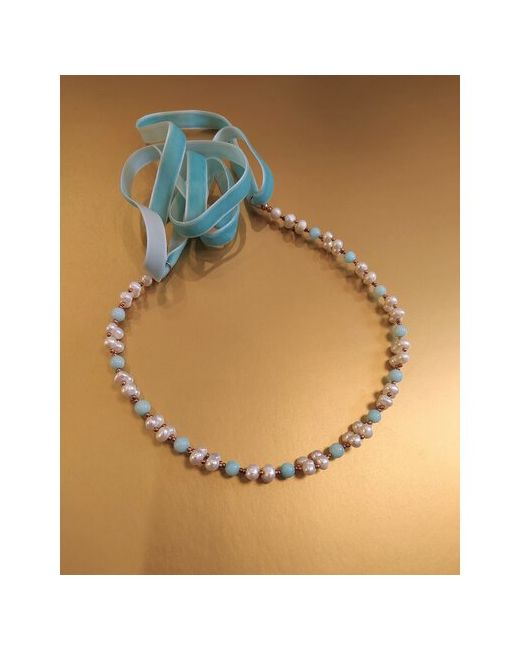 CoolStone Ожерелье NINA дизайнерское премиум из Жемчуга и Нефрита ручная работа