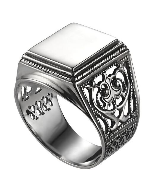 Самородок Кольцо Печатка Узор серебро 925 185