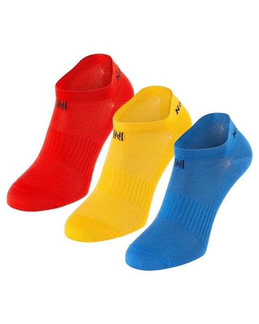 Norfolk Socks Носки спортивные укороченные мультиспорт IZZY3 пары/синий/желтый размер