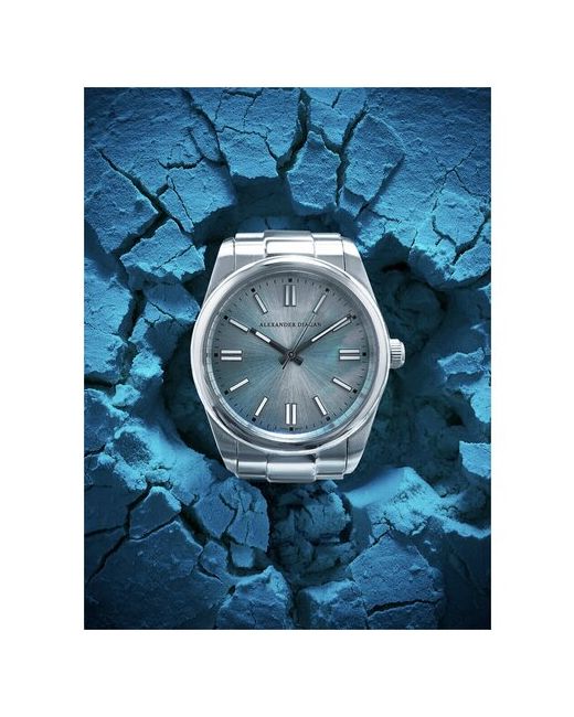 Alexander Diagan Премиальные кварцевые наручные часы Miyota Caliber 2115 голубые
