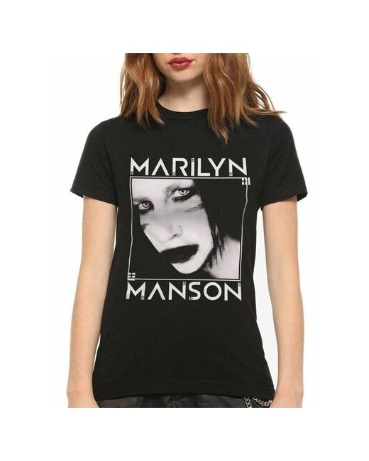 Design Heroes Футболка Marilyn Manson Марлин Мэнсон Черная XS