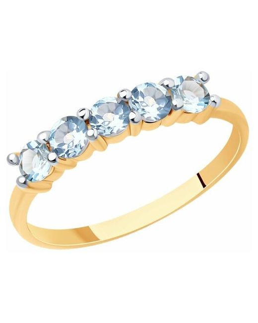 Diamant Кольцо из золота с топазами 51-310-01632-1 размер 17