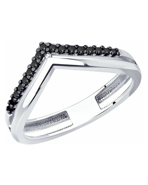 Diamant Кольцо из серебра с фианитами 94-110-01595-1 размер 17.5