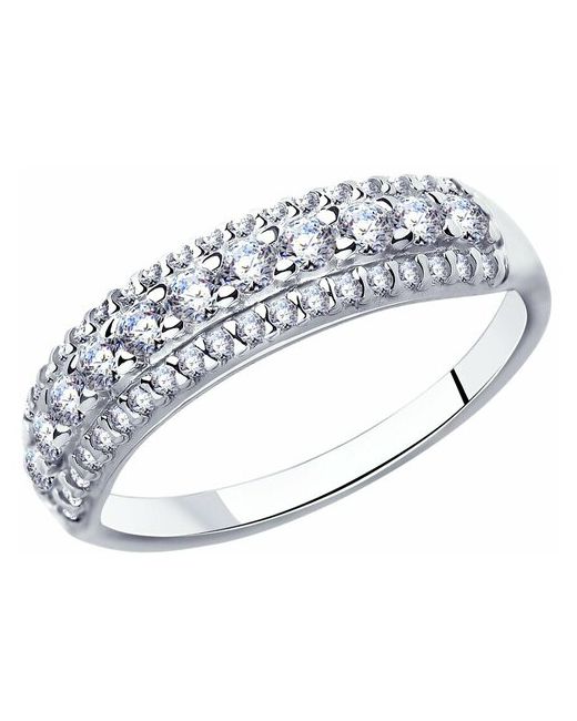 Diamant Кольцо из серебра с фианитами 94-110-01644-1 размер 19