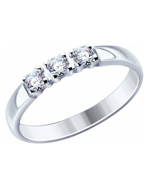 Diamant Кольцо из серебра с фианитами 94-110-01638-1 размер 19