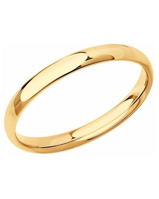 Sokolov Обручальное кольцо из золота comfort fit 25 мм 110168 размер 16
