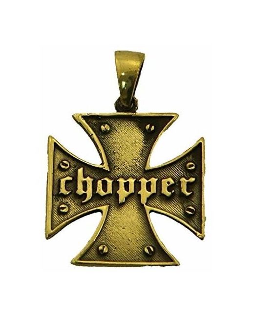 Бронзовые сувениры, г. Кострома (производство прекращено) Бронзовая подвеска Мальтийский крест Чопер