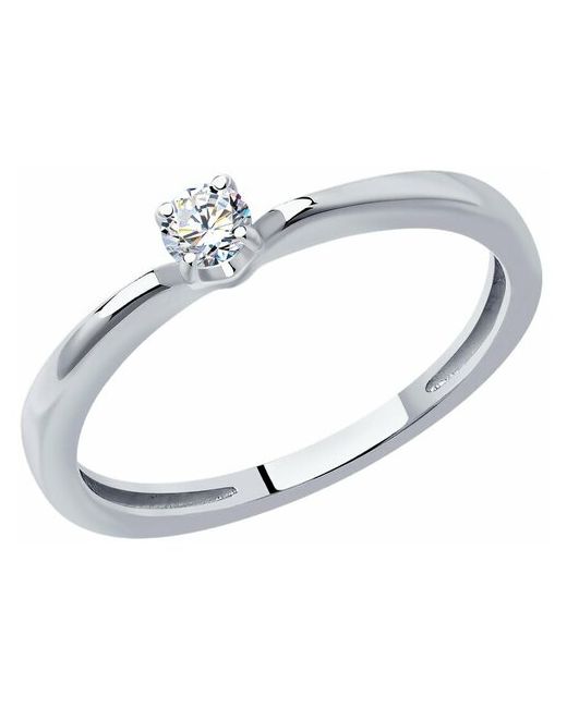 Diamant Кольцо из белого золота с бриллиантом 52-210-01674-1 размер 17.5