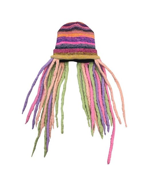 Anru шапка Шапка с разноцветными дредами