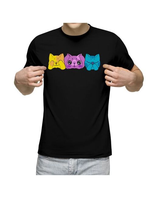US Basic футболка три мудрых кота L