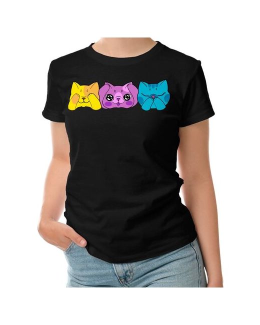 Roly футболка три мудрых кота 2XL темно-