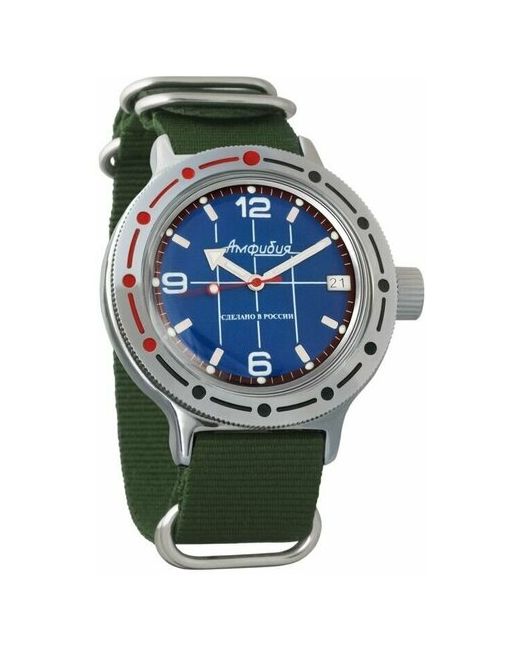 Восток наручные часы Амфибия 420331-green нейлон