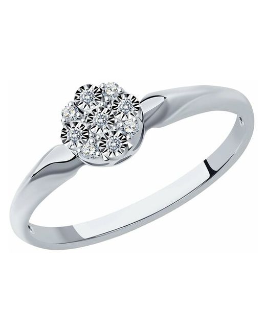 Diamant Кольцо из белого золота с бриллиантами 52-210-01297-1 размер 16.5