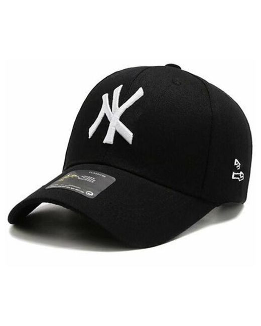 TopStaly Бейсболка черная логотип кепка NY унисекс для и