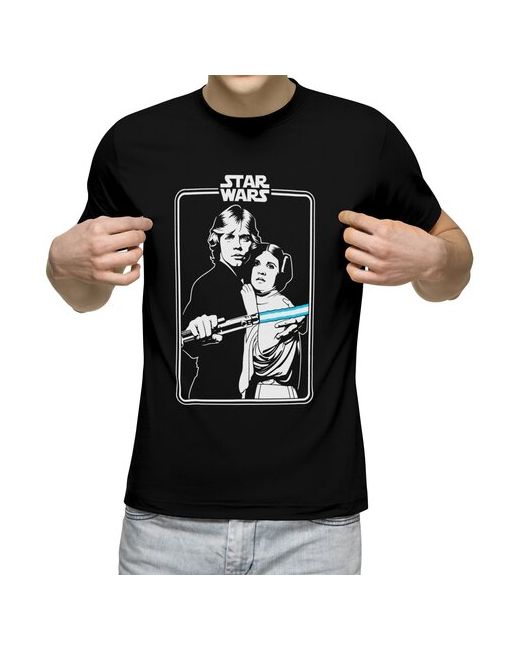 US Basic футболка Люк Скайуокер.Star Wars.Звёздные войны.Лея Органа. L
